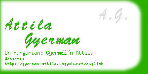 attila gyerman business card